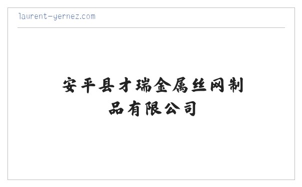 安平县才瑞金属丝网制品有限公司 缩略图
